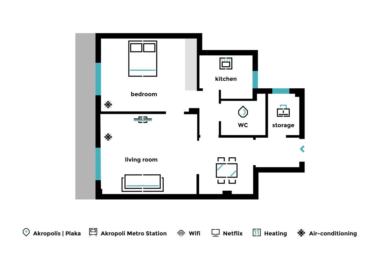 Acropolis Heart 1Bd Apartment In Plaka By Upstreet Athens Exterior photo